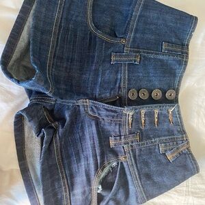 Wrangler Dark Blue Denim Shorts